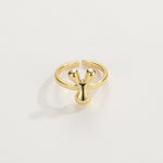 Load image into Gallery viewer, Cute Bubble Letter Initial Ring
