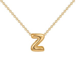 Load image into Gallery viewer, Dainty Bubble Letter Initial Necklace
