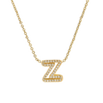 Load image into Gallery viewer, Dazzling Diamond Initial Necklace
