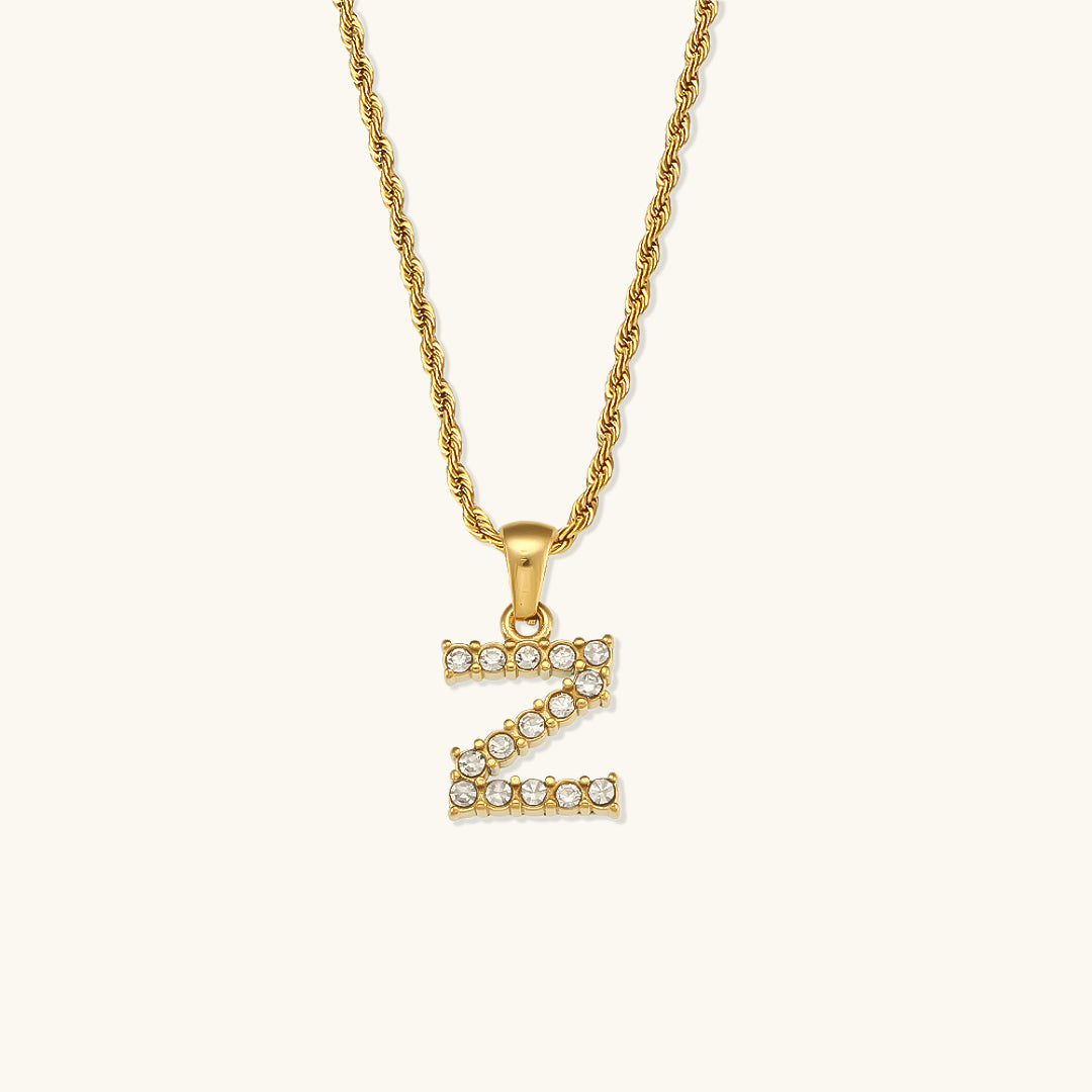 Maeve Diamond Initial Letter Necklace