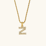 Load image into Gallery viewer, Maeve Diamond Initial Letter Necklace
