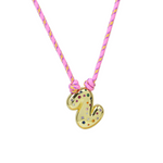 Load image into Gallery viewer, Chunky Gemstone Accented Initial Rope Necklace
