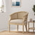 Beige and Natural French Country Accent Chair with Cane Webbing