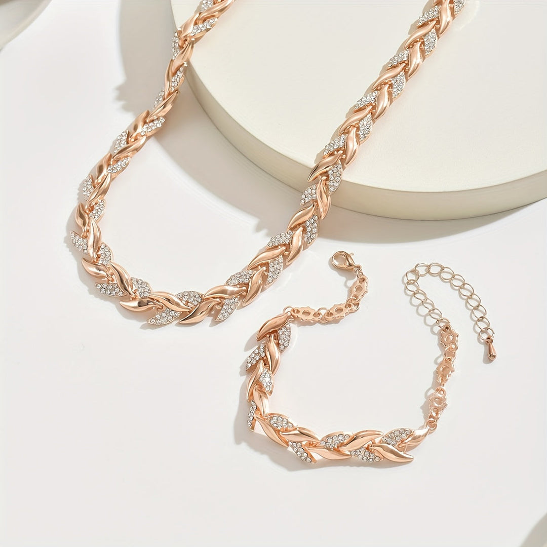 Elegant Rhinestone Drop Jewellery