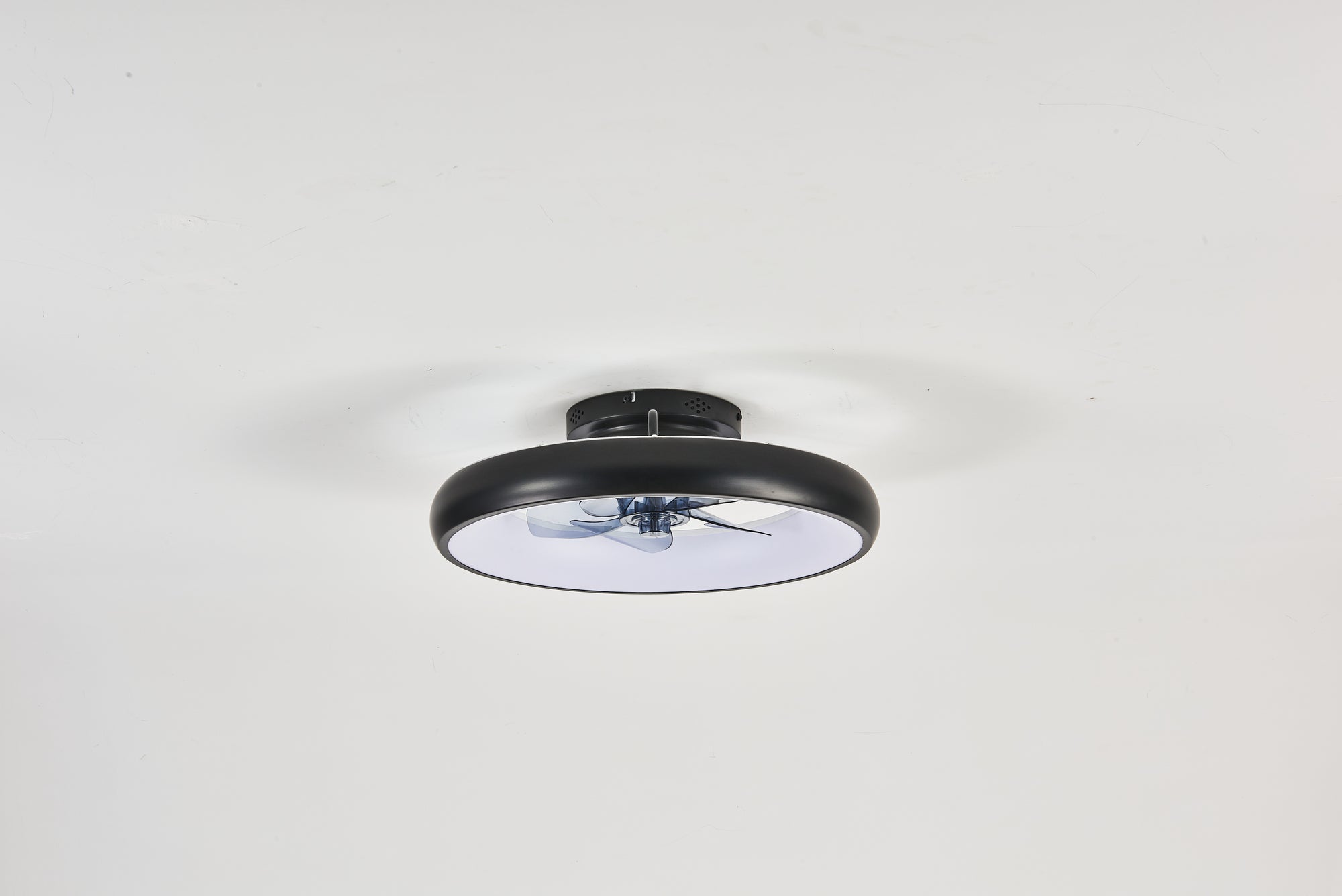 19.7-Inch Black Dimmable LED Ceiling Fan Light