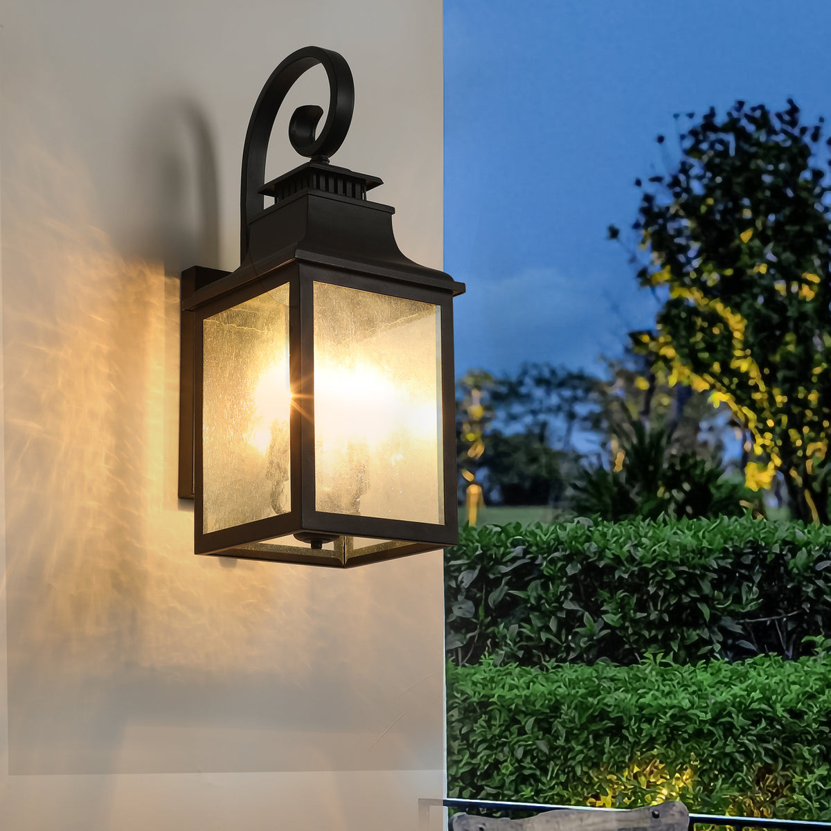 Large Outdoor Wall Lamps With Glass