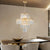 Aestin's Luxury Gold Crystal Chandelier For Living Spaces