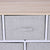 40' L 5 Drawer Horizontal Storage Cube Dresser Unit Organizer With Fabric Bins In Grey