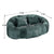 Emerald Chenille Bean Shape 2-Seater Lazy Sofa