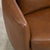 Light Brown Upholstered Accent Swivel Chair