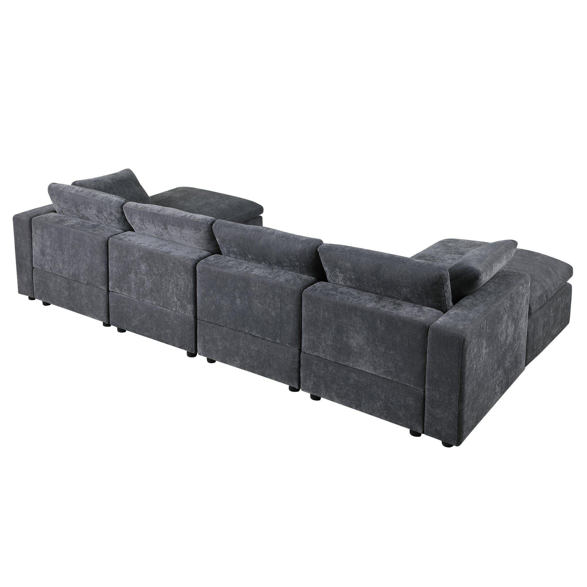 Montreal U-Shaped Modular Sofa in Grey