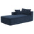 Cairo 4-Seat Modular Wrinkle-Resistant Chenille Sofa in Dark Blue