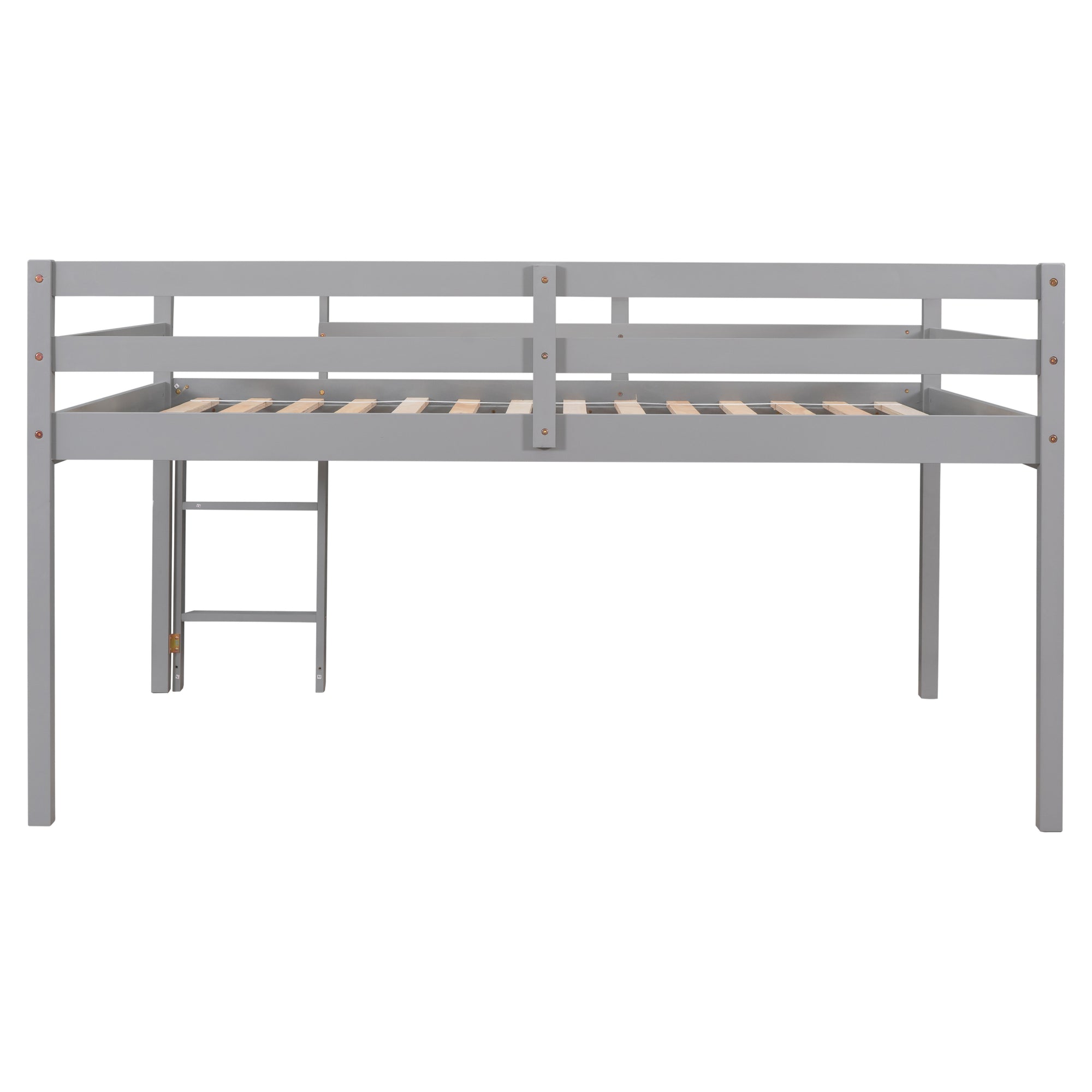 Full Size Loft Bed in Gray