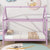 Pink Twin Rubber Wood House Bed with Headboard and Footboard