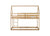 White Oak Twin Over Twin Rubber Wood House-Shaped Bunk Bed with Ladder & Guardrails