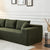 Lusaka 4-Seat Modern Sectional Sofa in Green