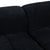 Accra 2-Seat Minimal Corduroy Sofa in Black