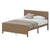 Walnut Tone Queen Size Platform Bed