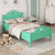 Seasoft Green Twin Macaron Toddler Bed Frame with Safety Rails