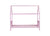 Pink Twin Rubber Wood House Bed with Headboard and Footboard