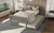 Gray Twin Platform Bed with Trundle, Headboard and Footboard