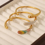 Load image into Gallery viewer, Accented Classy Bangle Cuff Bracelets
