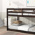 Twin Over Twin Loft Bed with Ladder in Espresso Brown