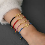 Load image into Gallery viewer, Adjustable Diamond Zodiac Sign Bracelet
