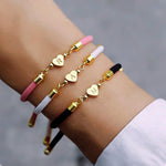 Load image into Gallery viewer, Adjustable Heart Letter Initial Bracelets
