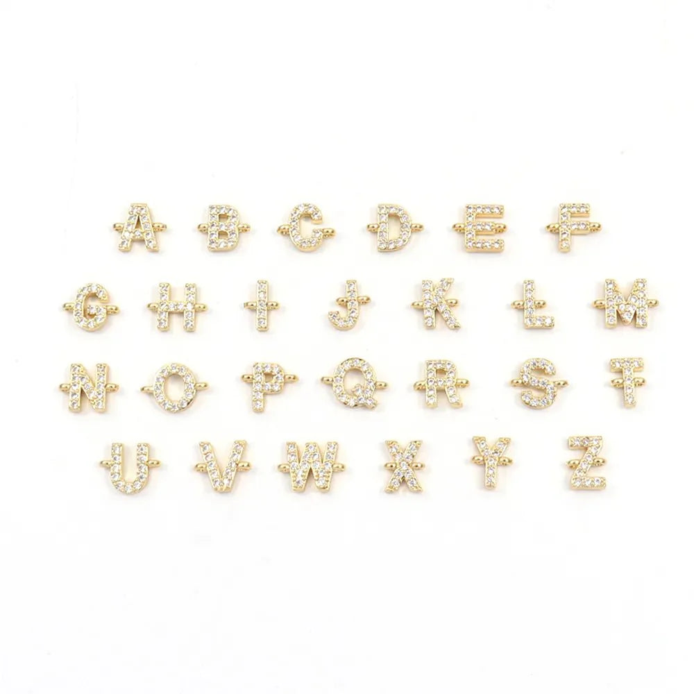 Personalized Unity Diamond Initial Bracelet