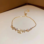 Load image into Gallery viewer, Adjustable Lucky Four Leaf Clover Bracelet
