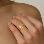 Load image into Gallery viewer, Adjustable Personalized Name(s) Wrap Ring
