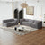 Kinshasa 5-Seat Modular Chenille Sofa in Gray