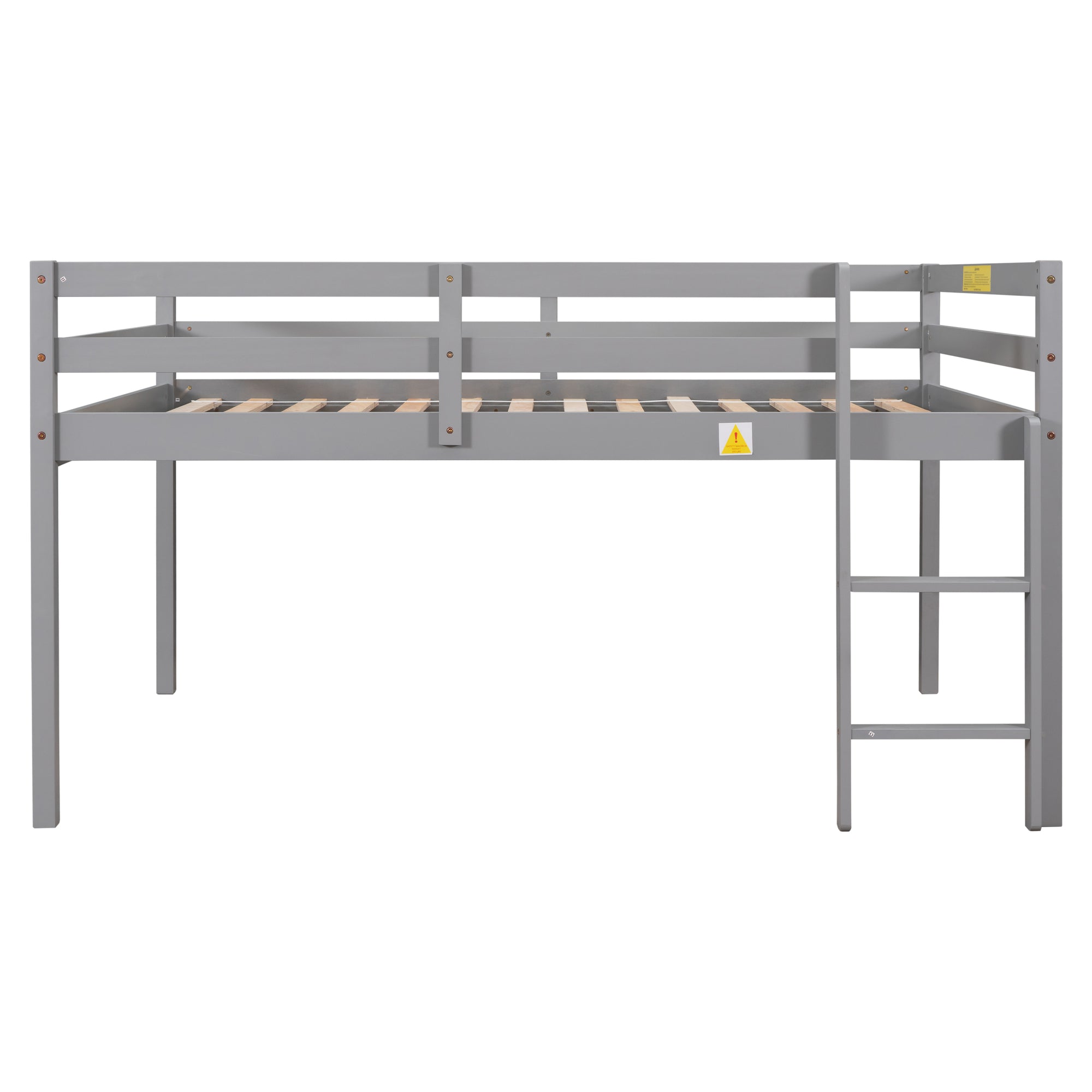 Full Size Loft Bed in Gray