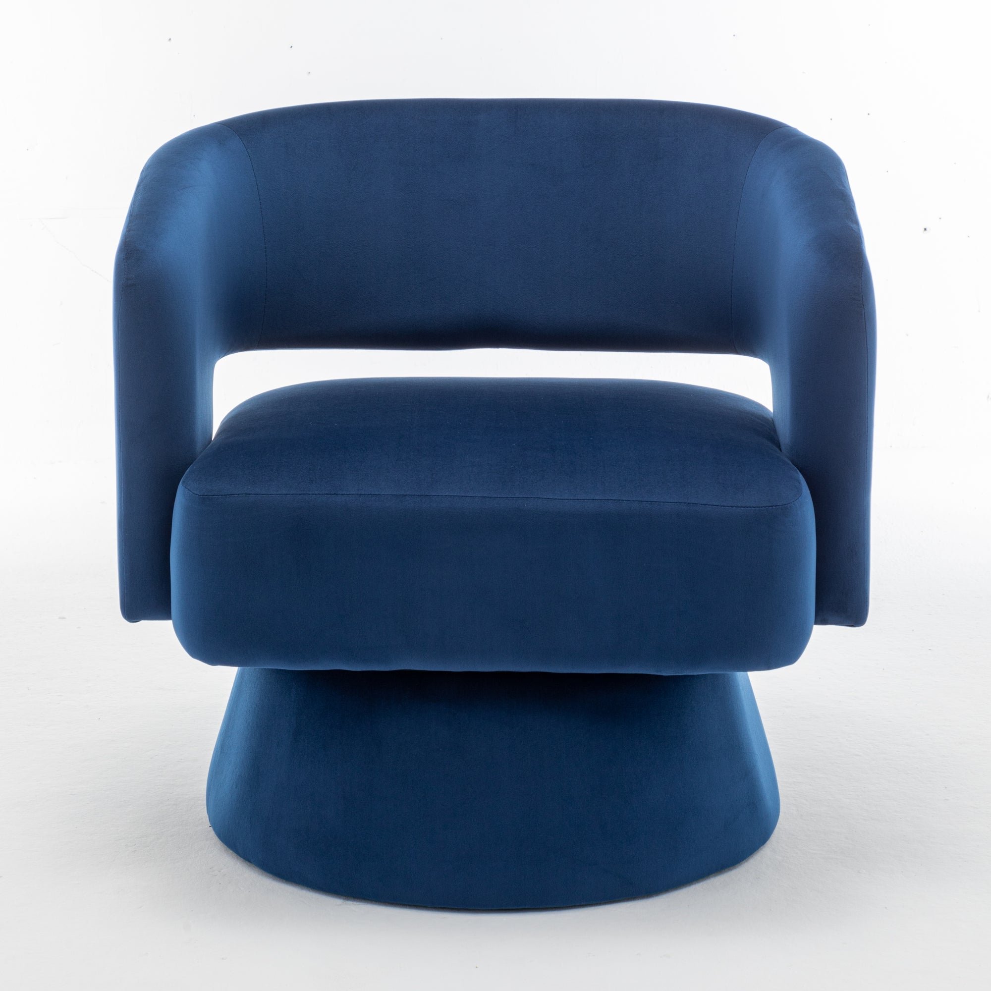 Swivel Barrel Chair, Velvet Accent Armchair - 360° Swivel, Stylish for Living Room/Bedroom, Comfortable Velvet Material