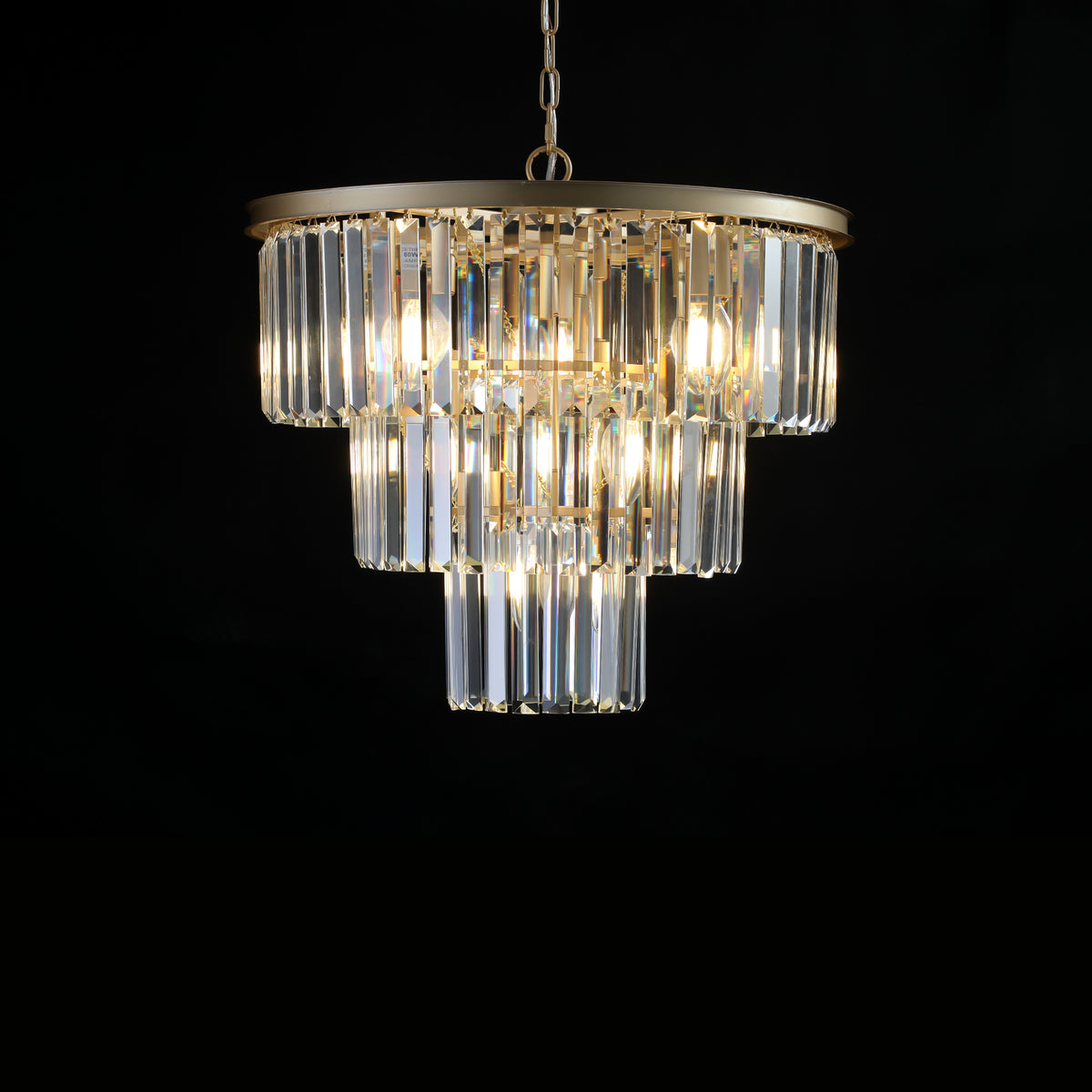 AESTIN'S DECOR Ceiling Light Golden Luxury Crystal Chandelier