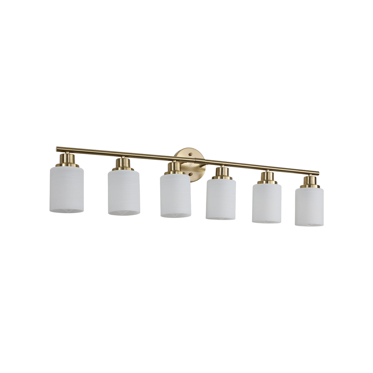 AESTIN'S DECOR Vanity Light 38.6-Inch 6-Light Golden Bathroom Vanity Light Fixture