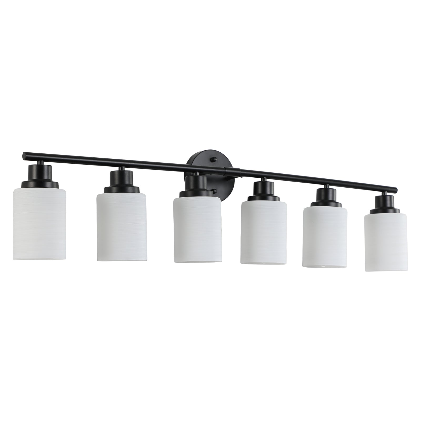 AESTIN'S DECOR Vanity Light Black Minimal & Functional 4-Light Vanity Bathroom Mirror Light