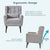 Modern Accent Chair - Stylish Chenille Armchair for Living Room, Gray Upholstered Comfort