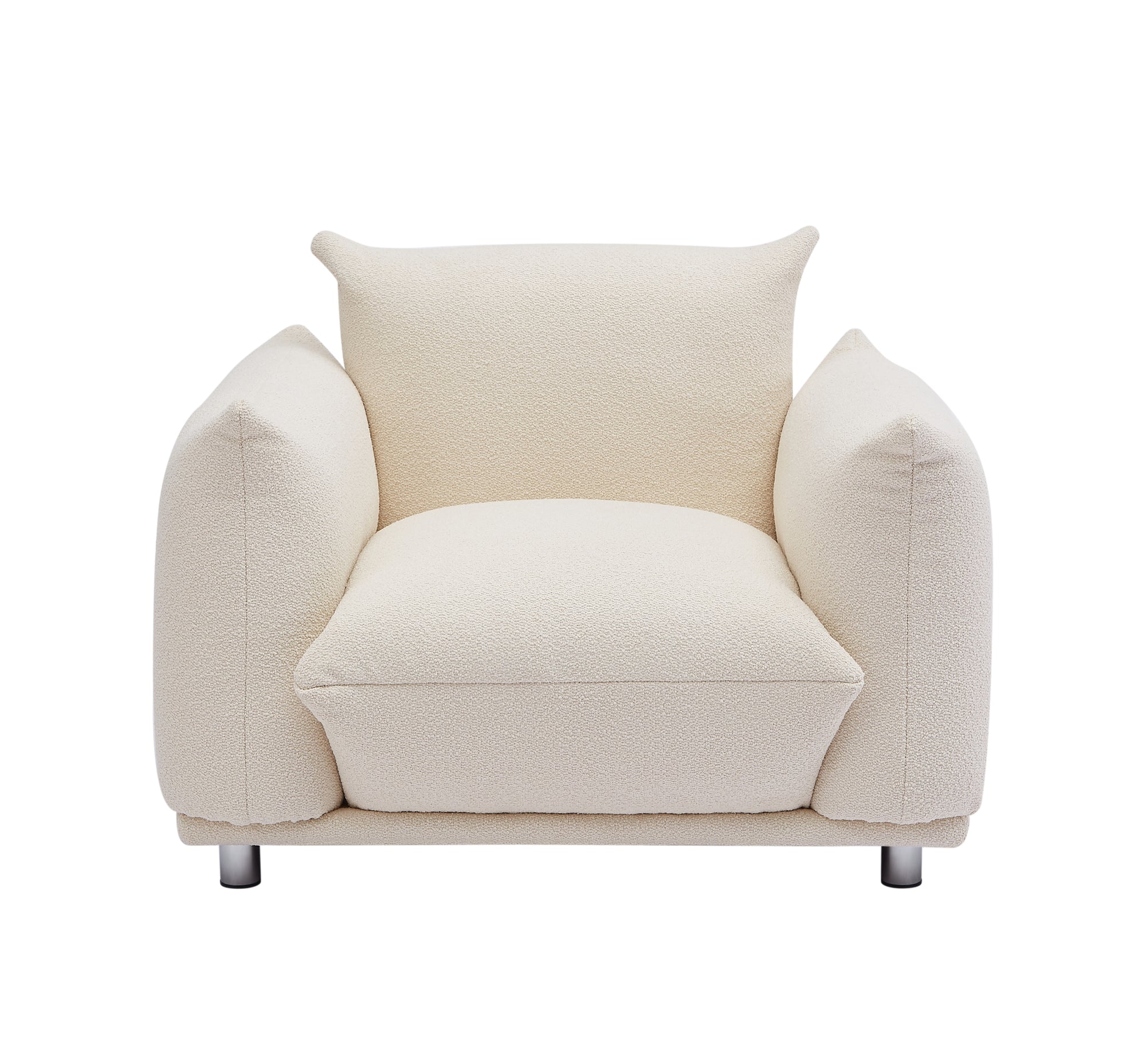 Sherpa Beige Accent Chair For Stylish Living Spaces