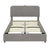 Full Size Bed with Hydraulic Storage, LED Lighting & Built-in Bluetooth Speaker in Gray