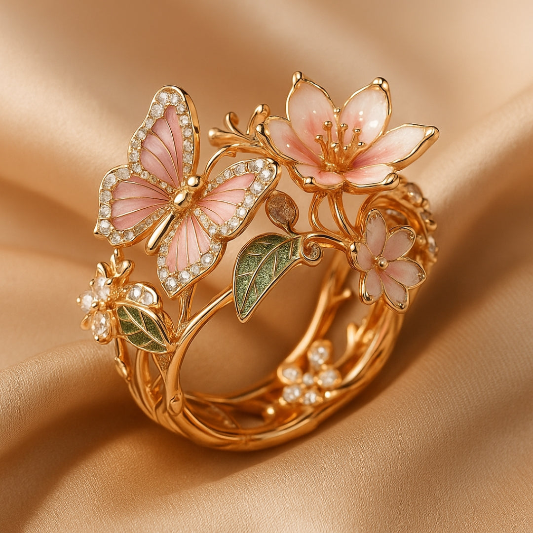 Luxurious Zirconia Nature Ring