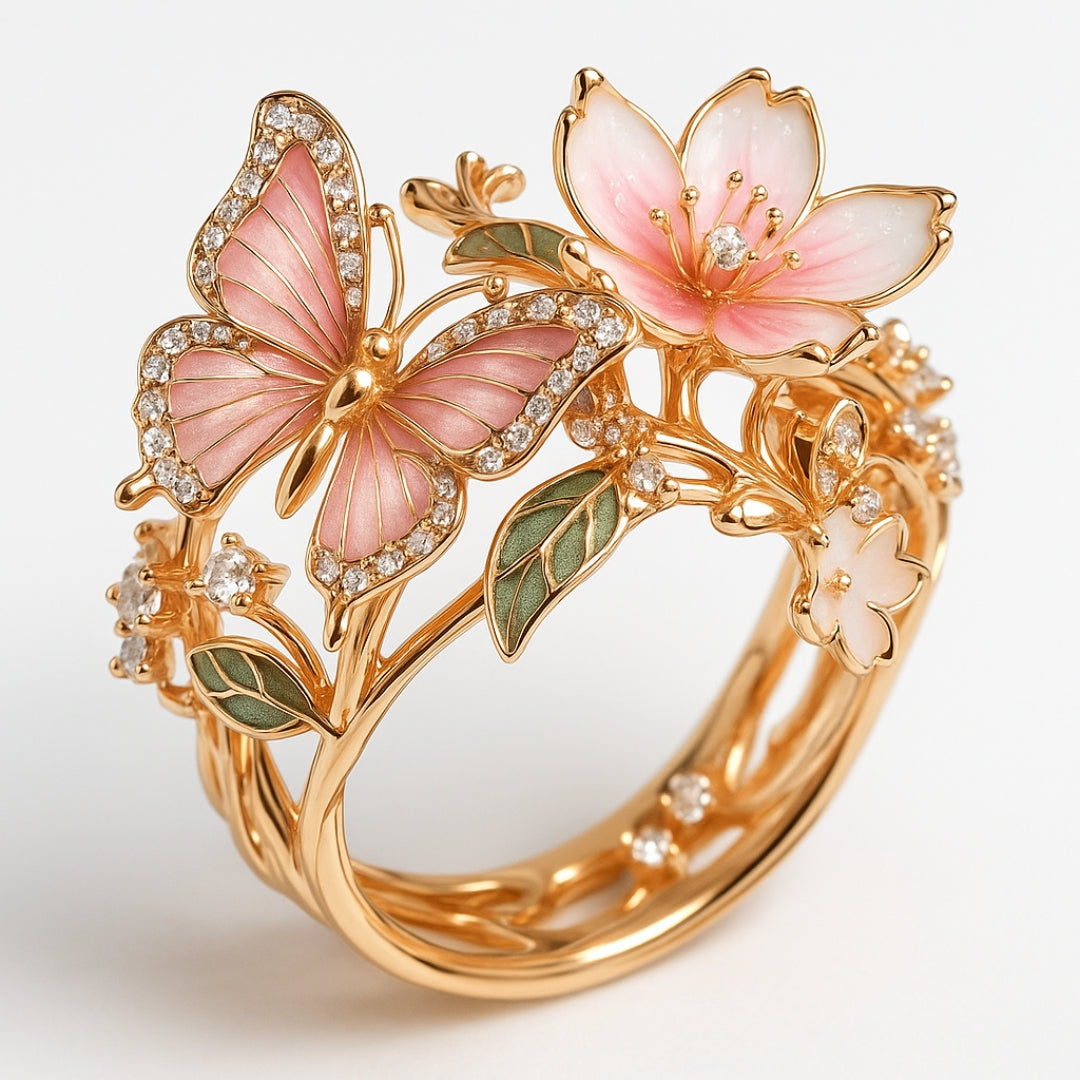 Luxurious Zirconia Nature Ring
