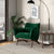 Luxury Dark Green Velvet Armchair for Stylish Living Spaces