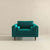 Luxury Teal Velvet Lounge Chair for Stylish Living Spaces