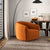 Luxury Burnt Orange Velvet Swivel Chair for Stylish Living Spaces