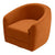 Luxury Burnt Orange Velvet Swivel Chair for Stylish Living Spaces