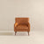 Luxury Tan Genuine Leather Lounge Chair for Elegant Living Spaces