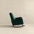 Elegant Green Velvet Rocking Chair for Cozy Living Spaces