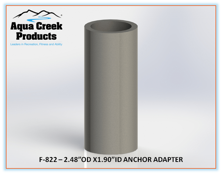 AQUA CREEK ANCHOR ADAPTER SLEEVE - 2-1/2 IN OD x 1.95 IN ID (LGL)(BRNZ) Anchor - MIGHTY SERIES LIFTS